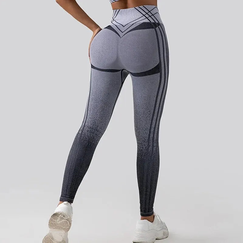 Calça Legging Academia Lines Cinza/Preto - Girlsfirst