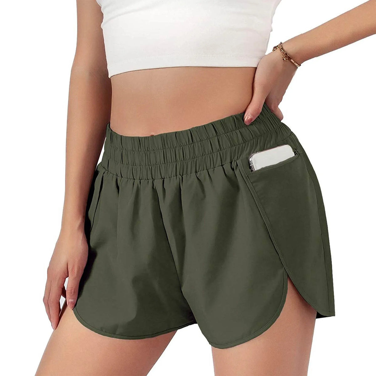 Short Academia  FlexFit  Verde - Girlsfirst