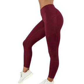 Calça Academia - Space Vinho - Girlsfirst