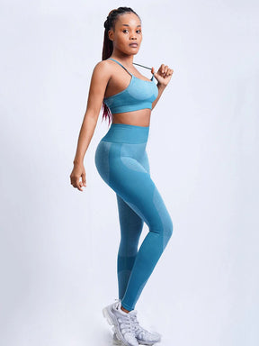 Calça Legging Academia Treino Azul - Girlsfirst