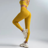 Calça Legging Academia Long Amarelo - Girlsfirst