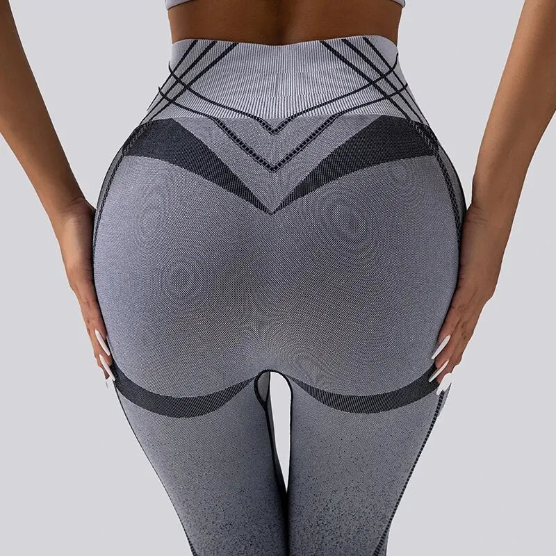 Calça Legging Academia Lines Cinza/Preto - Girlsfirst