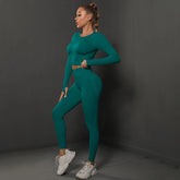 Conjunto Academia Motion Verde Escuro - Girlsfirst